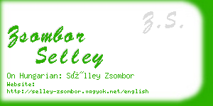 zsombor selley business card